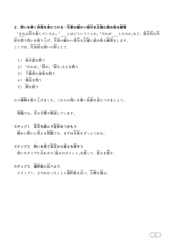 New Kanzen Master Compréhension écrite JLPT N2 Sample 2