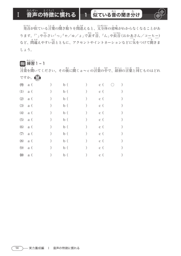 New Kanzen Master Compréhension orale JLPT N2 Sample 3