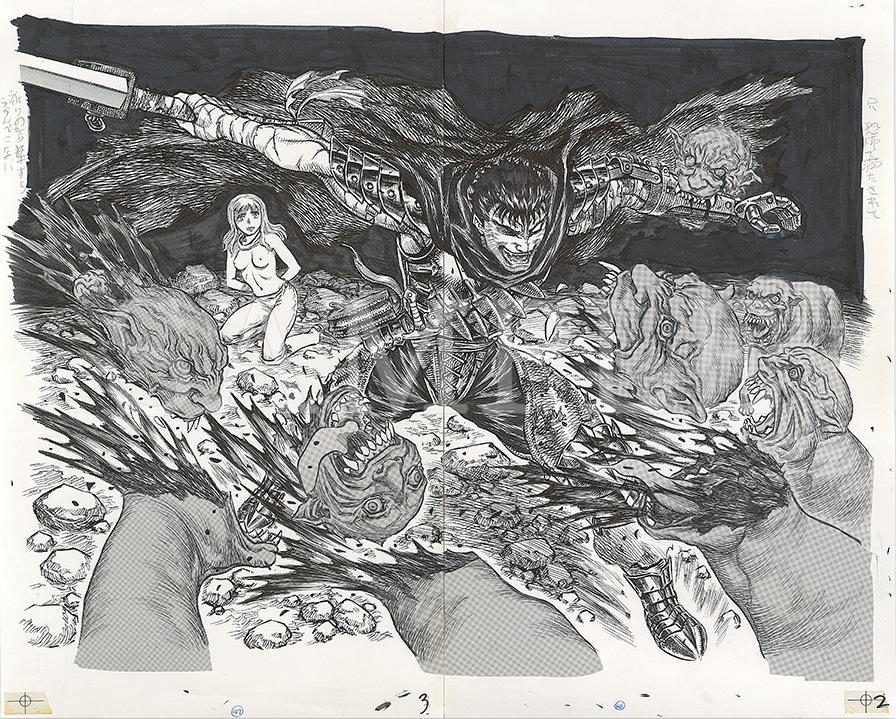 Guts - Berserk (Manga Page), an art print by Wavex - INPRNT