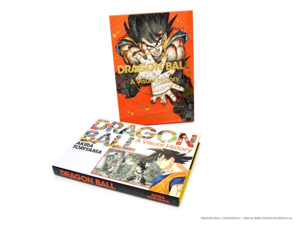Caixa com a versão em inglês do artbook do Dragon Ball