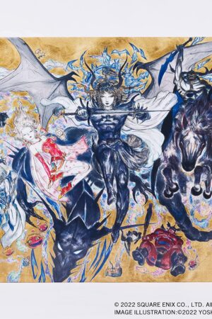 Couverture du vinyle du 35ème anniversaire de Final Fantasy (centre)