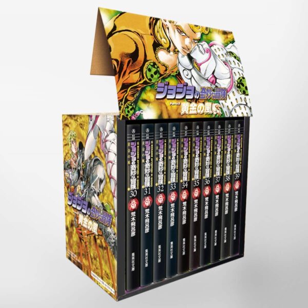 Foto do conjunto de caixas de colecionador Jojo's Bizarre Adventure Golden Wind