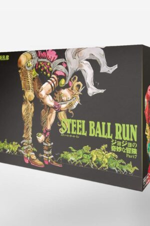 Foto do conjunto de caixas de colecionador de Jojo's Bizarre Adventure Steel Ball Run