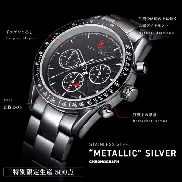 Berserk Collector Watch - Metallic Silver