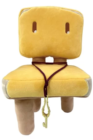 Brinquedo de pelúcia do filme Suzume - a cadeira de Suzume
